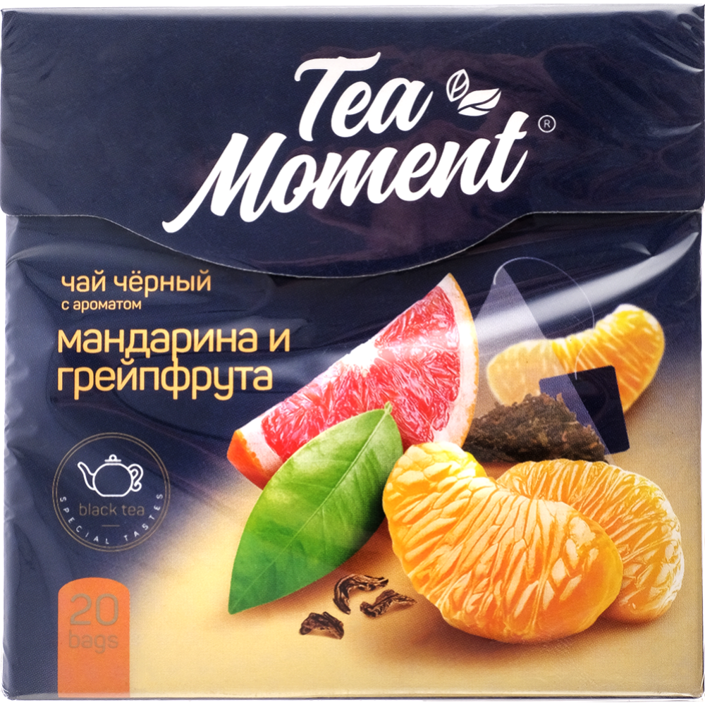 Чай черный «Tea Moment» мандарин и грейпфрут, 20х1.8 г купить в Минске:  недорого в интернет-магазине Едоставка