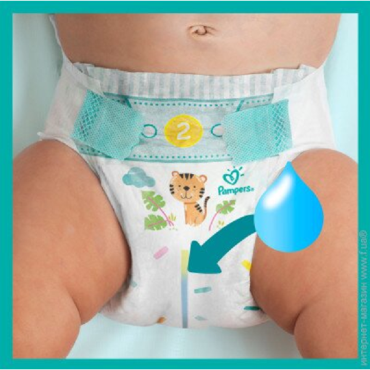 Подгузники детские «Pampers» Active Baby, Размер 2, 4-8 кг, 72 шт