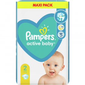 Под­гуз­ни­ки дет­ские «Pampers» Active Baby, Размер 2, 4-8 кг, 72 шт