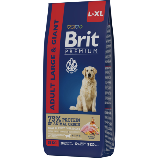 Корм для собак «Brit» Premium Dog Adult Large and Giant с курицей, 5050017, 15 кг