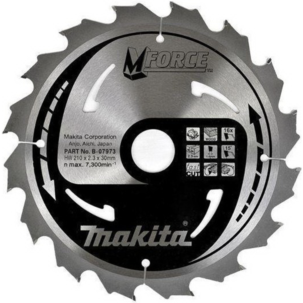 Диск пильный «Makita» Makforce, B-31348, 210х30 мм