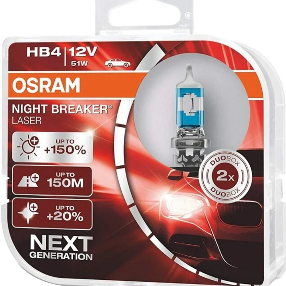 Комплект автоламп «Osram» HB4 9006NL-HCB, 2 шт