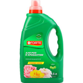Удобрение «Bona Forte» для всех сортов роз и хризантем, 1.5 л