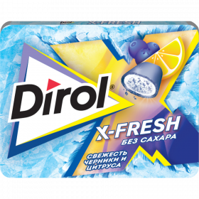 Же­ва­тель­ная ре­зин­ка «Dirol» X-Fresh со вкусом чер­ни­ки и цит­ру­сов,16 г