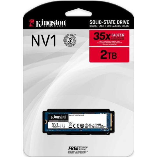 SSD диск «Kingston» NV1 2TB, SNVS/2000G