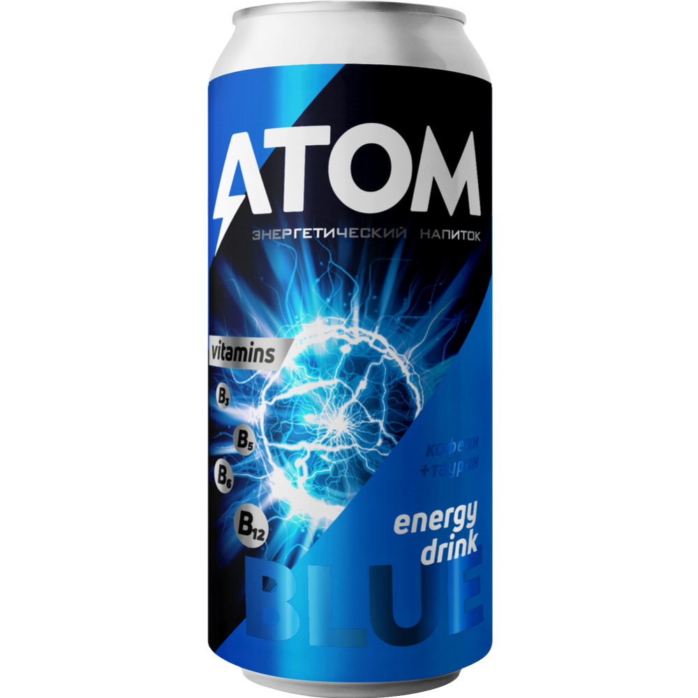 Напиток энергетический «Atom» Blue, 0.45 л