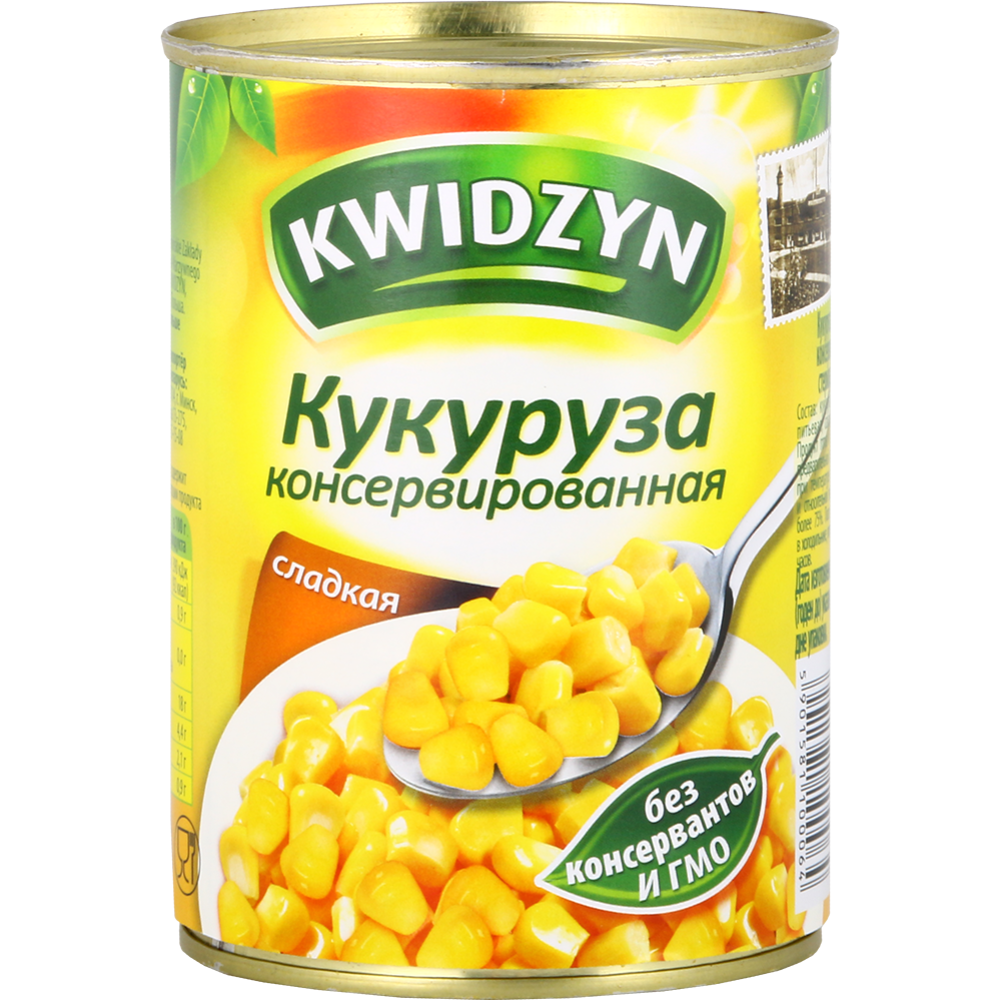 Кукуруза «Kwidzyn» консервированная  сладкая, 400 г #0