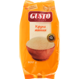 Крупа манная «Gusto Bravo» 800 г