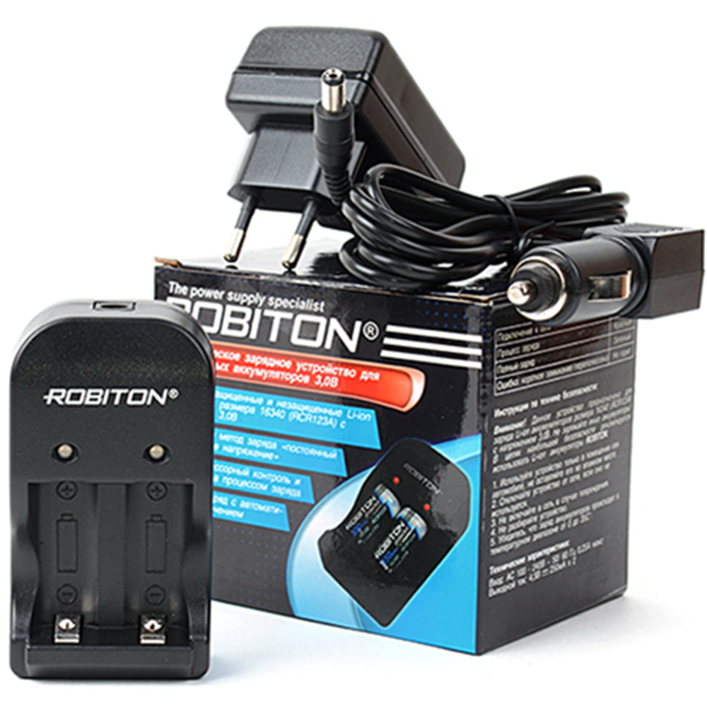 Зарядное устройство «Robiton» SmartRCR123, БЛ13024