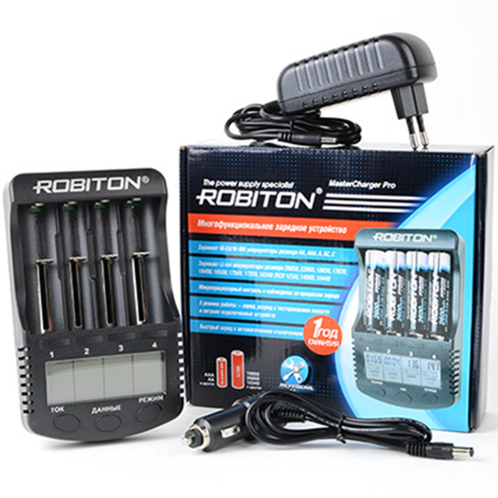 Зарядное устройство «Robiton» с дисплеем MasterCharger Pro, БЛ13613