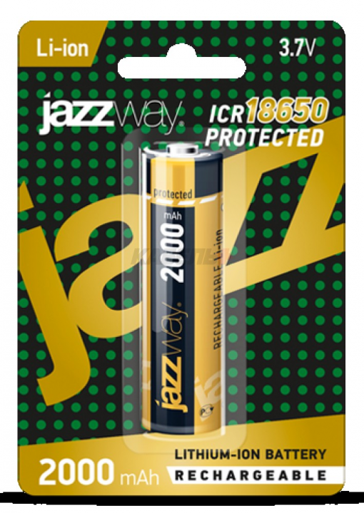 Акк. JAZZway 18650 2000 мАч с защитой BL-1