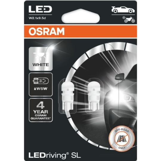 Комплект автоламп «Osram» 2825DWP-02B, 2 шт 