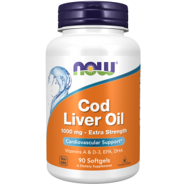 Масло печени трески Now Foods Cod Liver Oil, 90 капс.