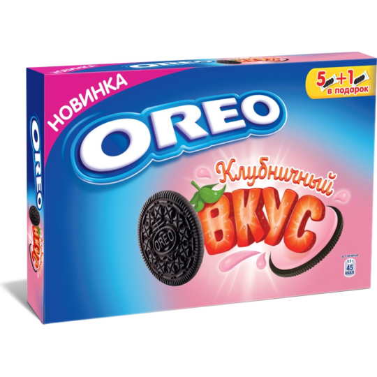 Печенье «Oreo» с какао и клубникой, 228 г