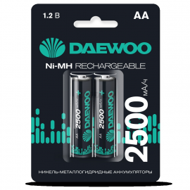 Аккумулятор размера AA Акк. DAEWOO AA (2500mAh) Ni-MH BL-2