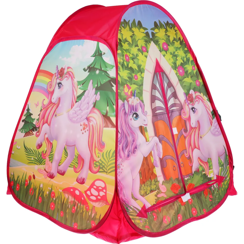 Палатка детская игровая «Играем вместе» Единороги, в сумке, 81х90х81 см