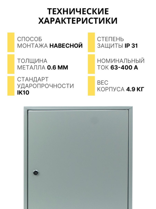 Корпус мет ЩМП-2-1 (500х400х150) IP31 Народный SQ0905-0905