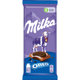 Шоколад «Milka» с печеньем Oreo и вкусом ванили, 92 г