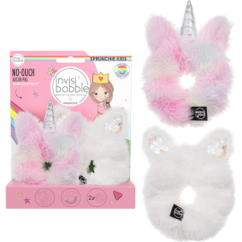 Набор резинок для волос «Invisibobble» Kids Sprunchie Duo Bunnycorn, 2 шт