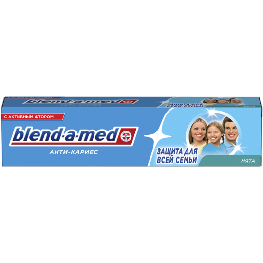 Зубная паста «Blend-a-med» анти-кариес, мята, 100 мл.