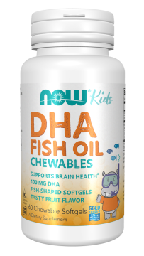 Докозагексаеновая кислота Now Foods DHA Kids Chewables, 60 капс.