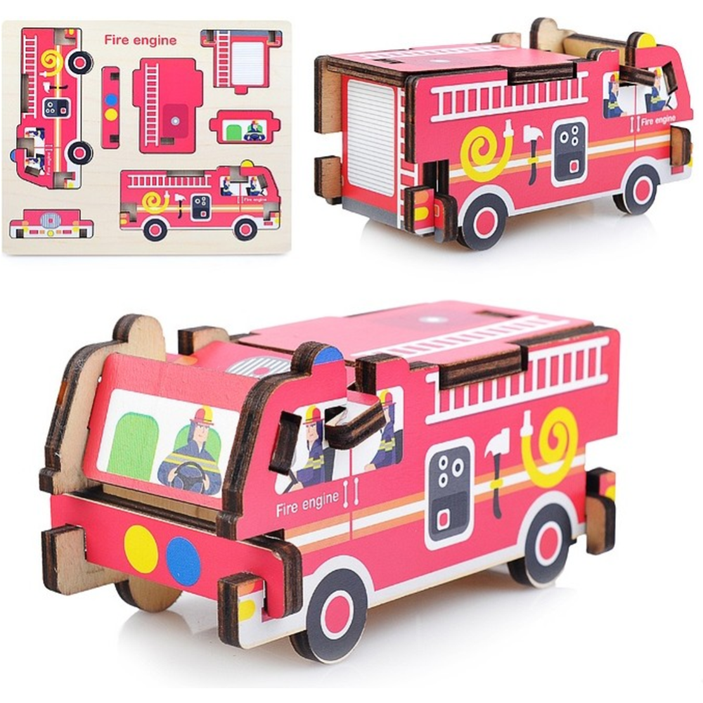 Конструктор «Toys» Пожарная машина, SLHB-3D-6S
