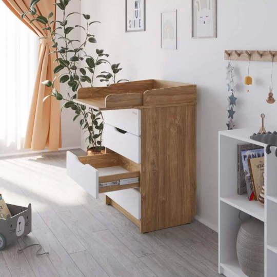 Комод «Pituso» Сириус Wood 604 ПВХ, дуб канзас