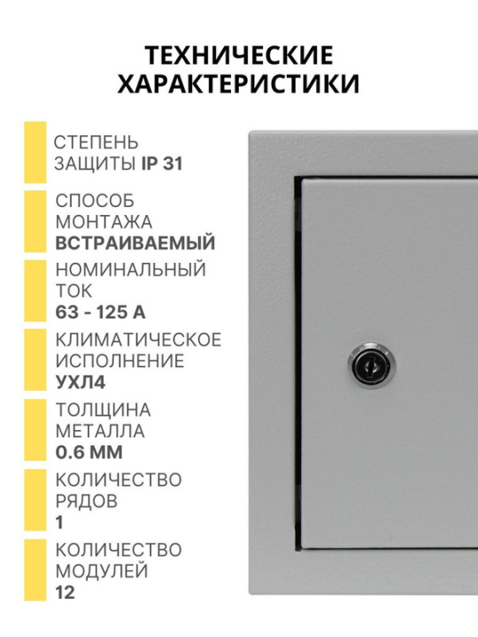 Корпус мет. ЩРВ-12 (215х280х120) Народный SQ0905-2710