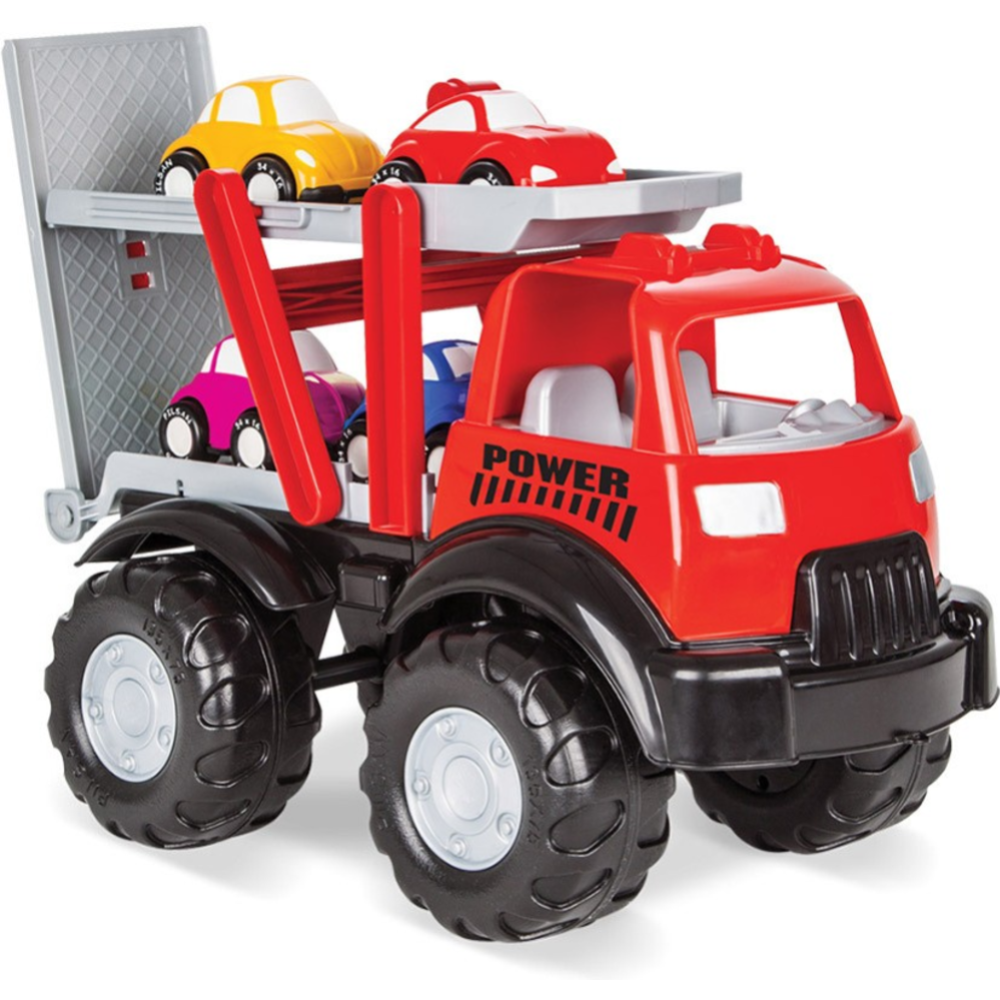 Автовоз игрушечный «Pilsan» Power Truck + 4 машинки, 06516