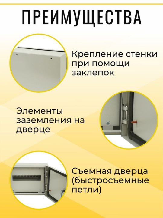 Корпус металлический ЩРН-12 (240х330х120) IP54 Народный эконом SQ0905-3010