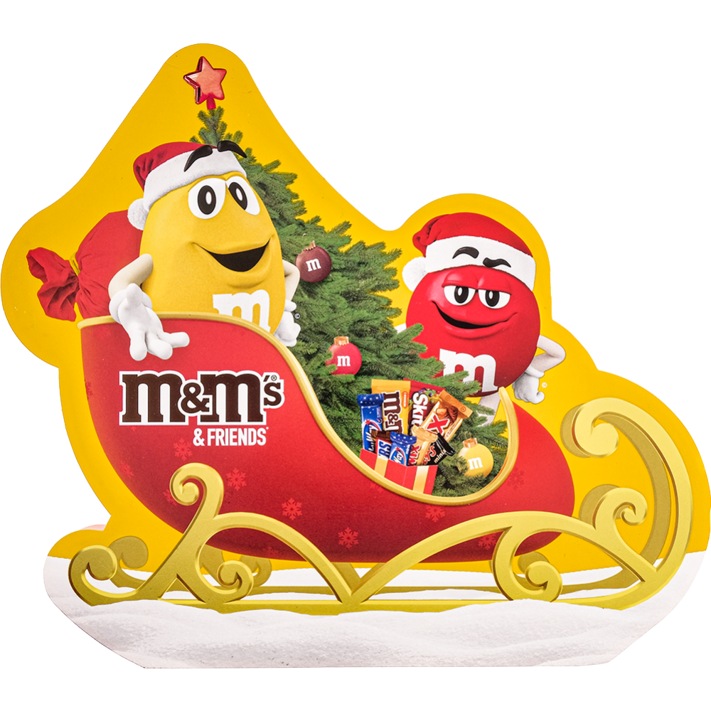 Подарочный набор кондитерских изделий «M&M's & Friends» Sleigh, 250 г #0