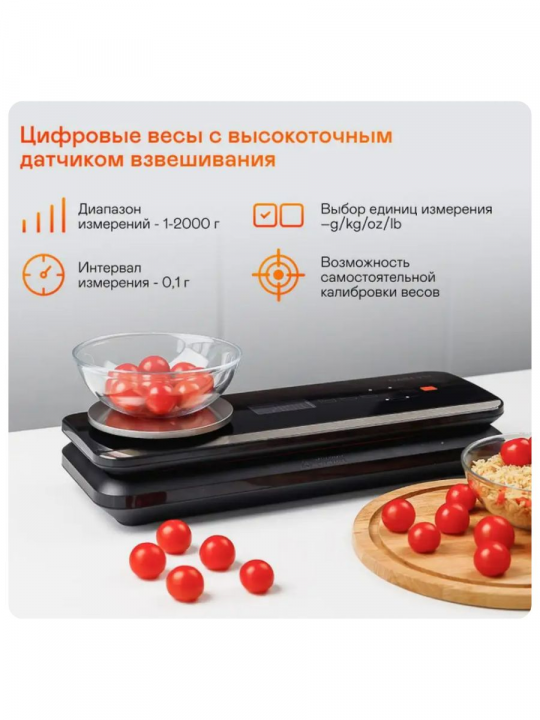 Вакуумный упаковщик для продуктов / вакууматор GARLYN V-800