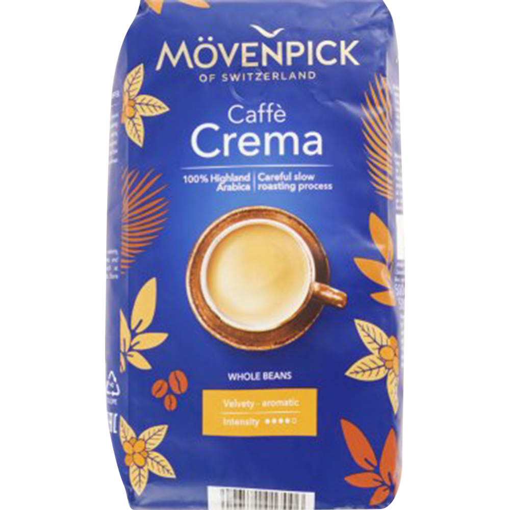 Кофе в зернах «Movenpick» Caffe Crema, на­ту­раль­ный, жа­ре­ный, 500 г