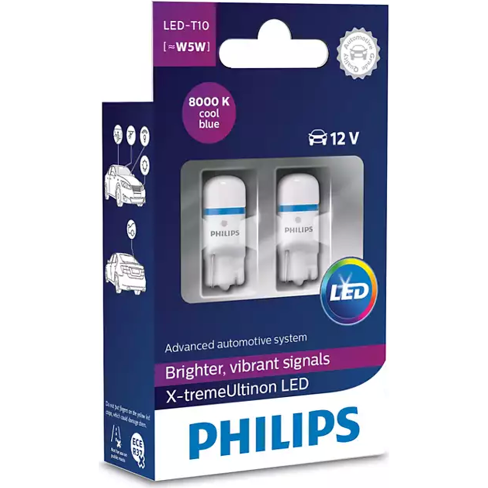 Комплект автоламп «Philips» W5W 127998000KX2, 2 шт