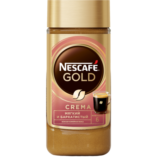 Кофе натуральный растворимый «Nescafe Gold» Crema, 85 г