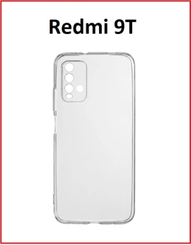 Силиконовый чехол для Xiaomi Redmi 9T прозрачный