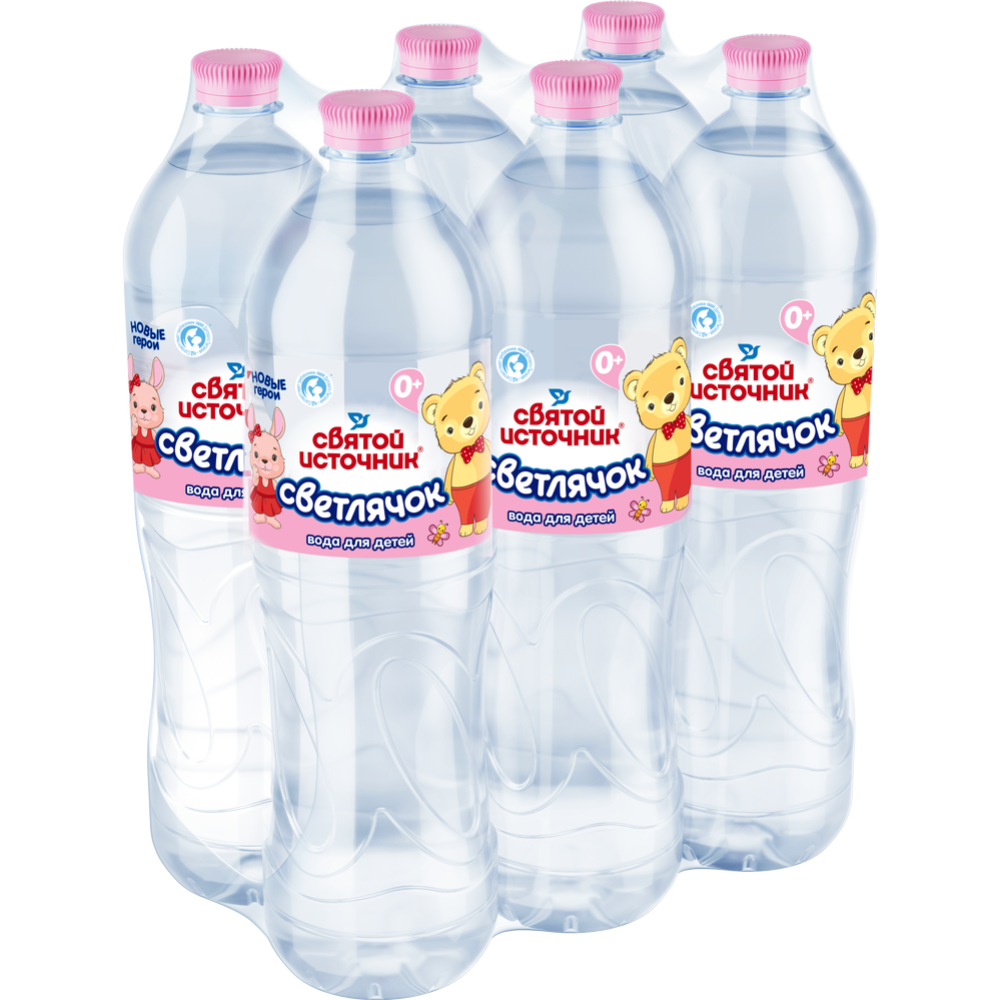 Вода питьевая для детей «Святой Источник» Светлячок, негазированная, 6х1.5 л #0