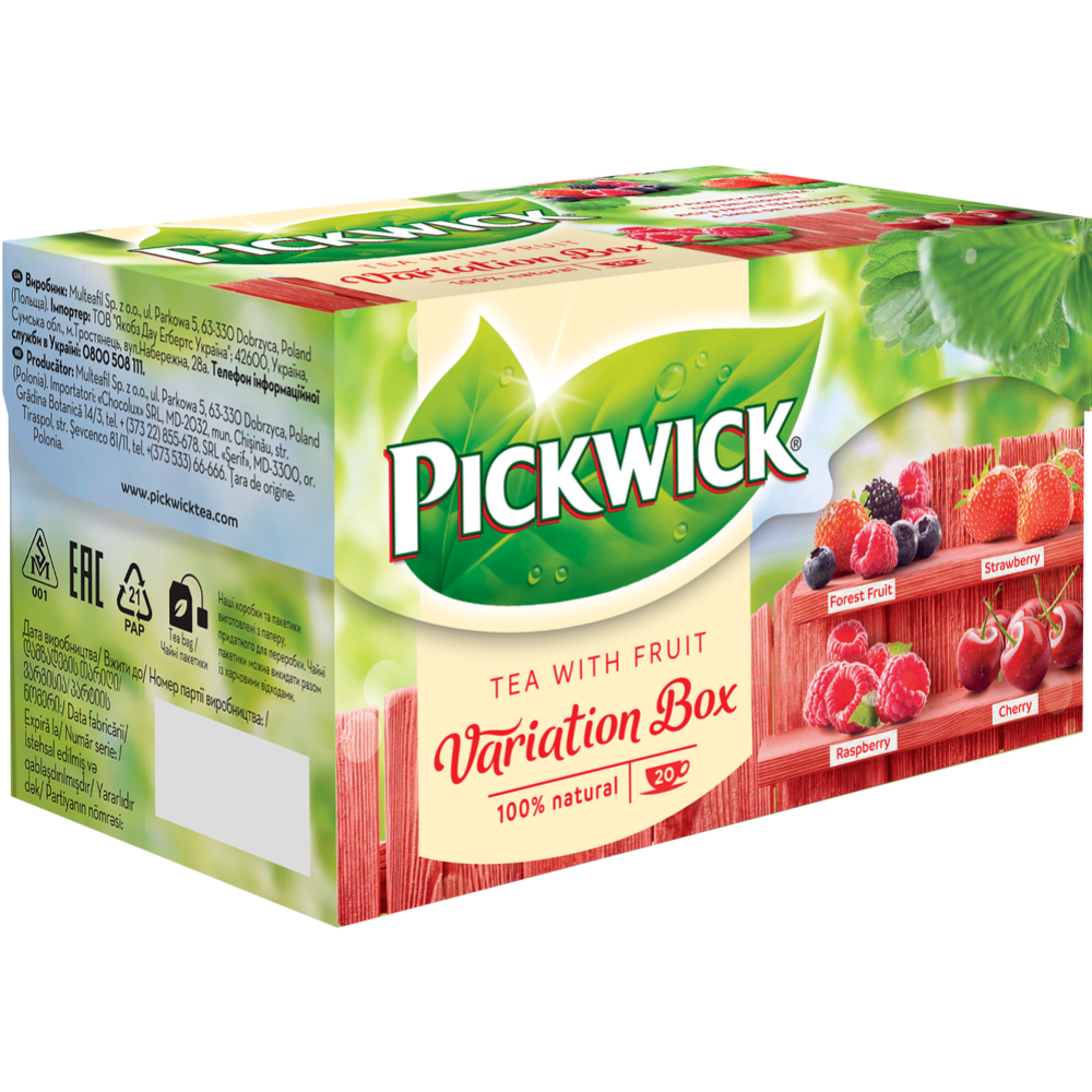 Набор чая «Pickwick» Variation Box, 20x1,5 г