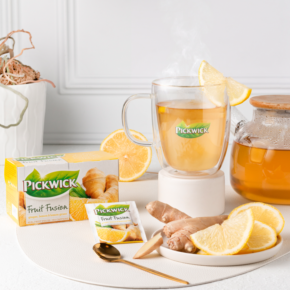 Чайный напиток «Pickwick» Ginger, Lemon & Lemongrass, 20x2 г #5