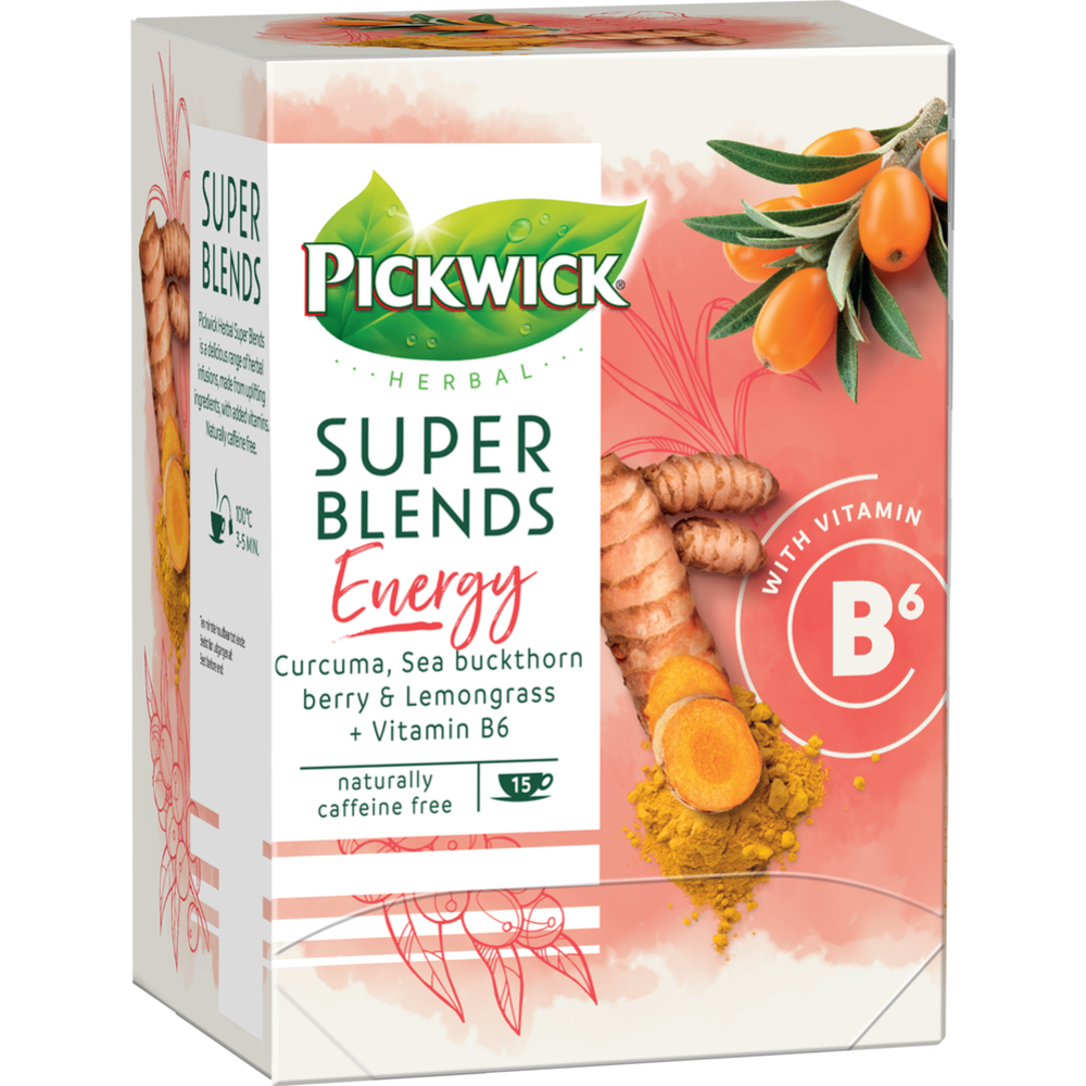 Чайный напиток «Pickwick» Herbal Super Blends Energy, 15 x1,5 г #0