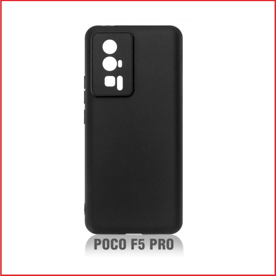 Силиконовый чехол для Xiaomi Poco F5 Pro черный