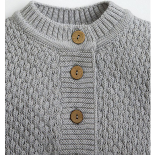 Комбинезон детский «Amarobaby» Pure Love Wool, AB-OD20-PLW5/11-68, серый, размер 68