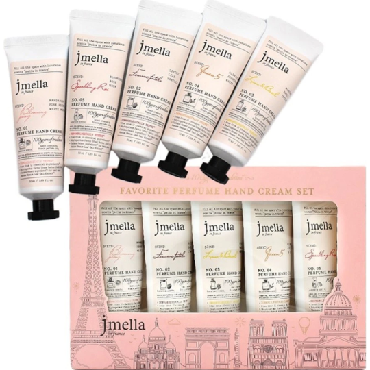 Набор кремов для рук «Jmella» In France Favorite Perfume Hand Cream Set, 5х50 мл