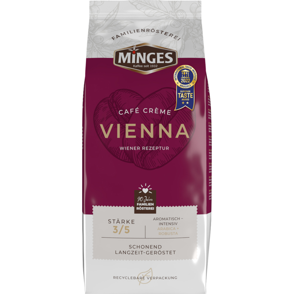 Кофе в зернах «Minges» Cafe Creme Vienna Kaffee, 1 кг #0