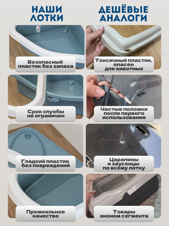 Stefanplast Лоток для кошек угловой с совком