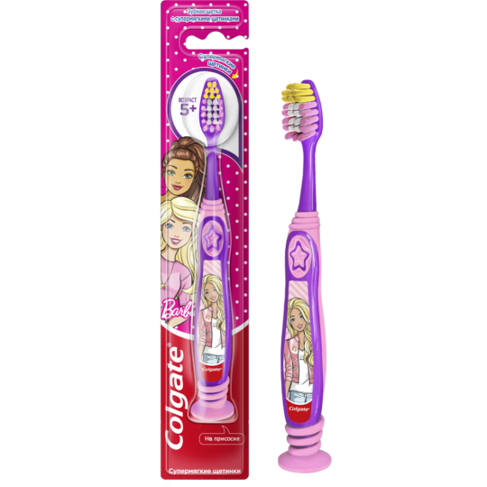 Зубная щетка «Colgate» Barbie, 5+.