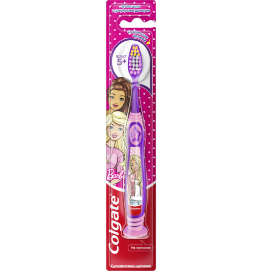 Зубная щетка «Colgate» Barbie, 5+.