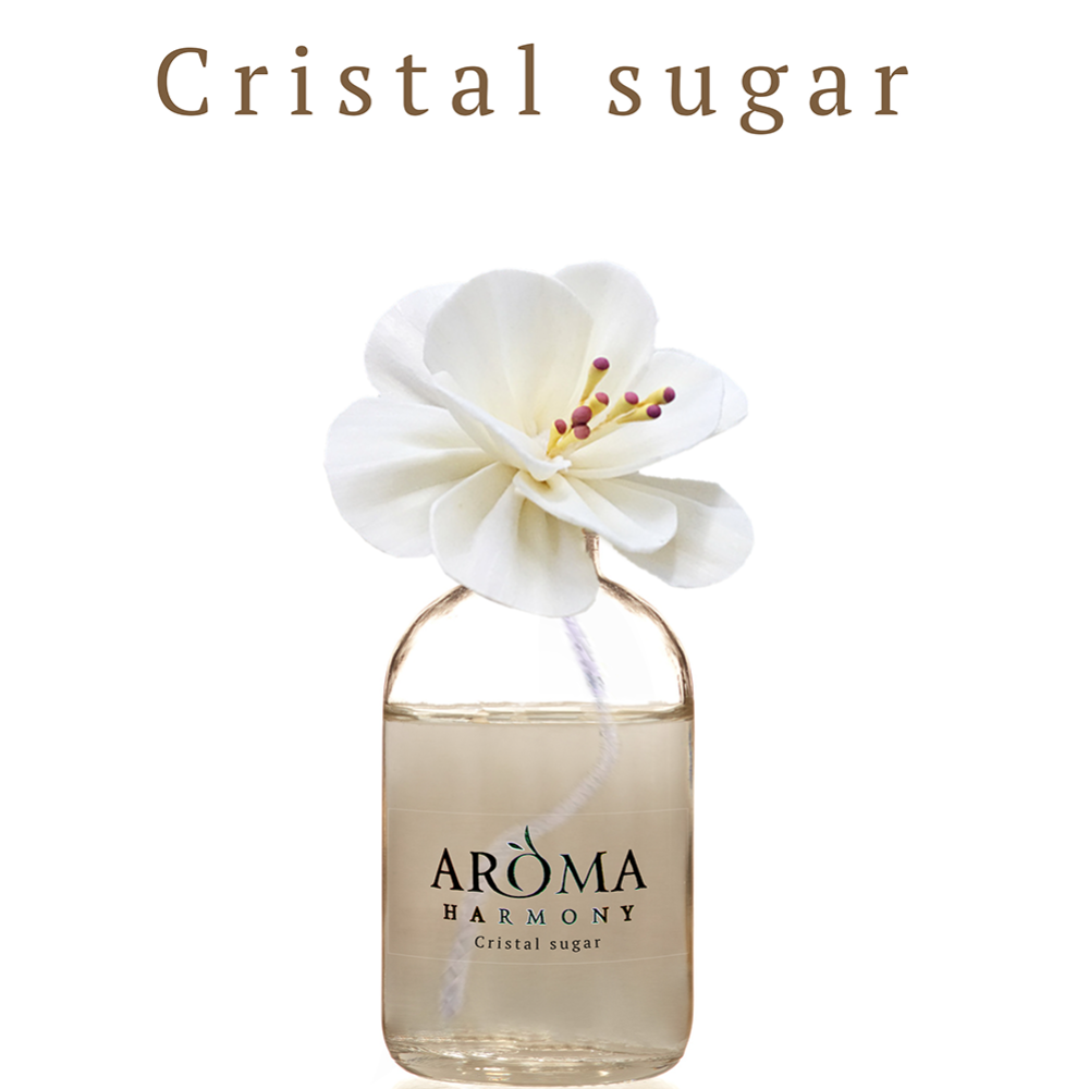 Аромадиффузор «AromaHarmony» Cristal Sugar, Цветк из Ротанга, 50 мл