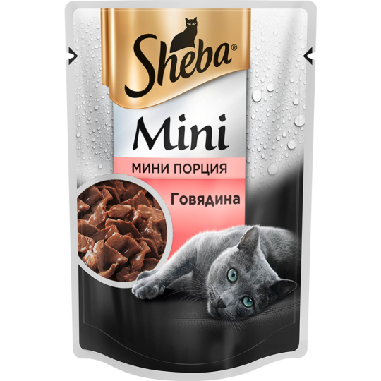 Корм для кошек «Sheba mini» говядина, 50 г