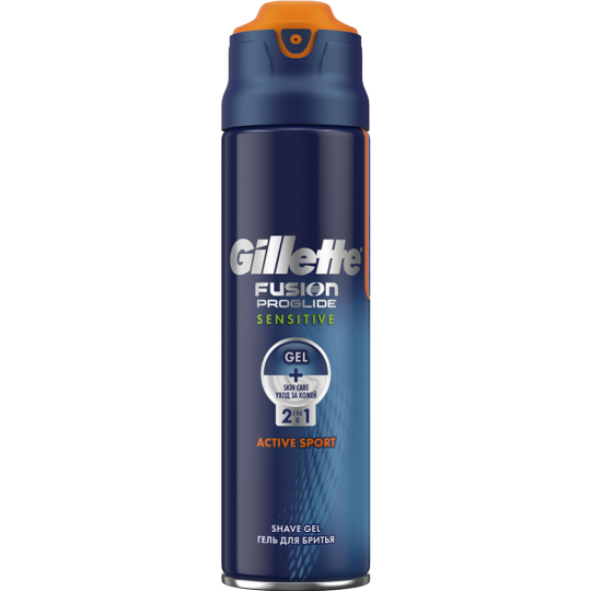 Гель для бритья «Gillette Sensitive» active sport 170 мл.